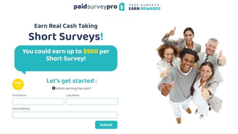 PaidSurveyPro – Earn Up to $500 Per Short Survey