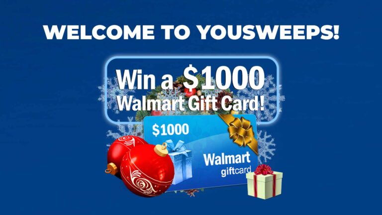 YOUSWEEPS – Win $1000 Walmart Gift Card